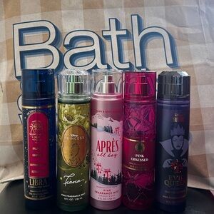 Bath & Body Works Fragrance Mist Collection - Navy, Green, Pink, Red, Purple